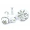 Emporte Pièce - Découpoir Pâtisserie*SCRAPCOOKING 4 Emporte-Pièces Fleur à Poussoir