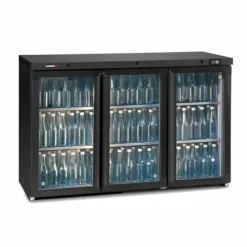 Buffet Self Service|Froid*GAMKO Arrière Bar Réfrigéré 3 Portes Vitrées 366 Bouteilles