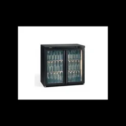 Buffet Self Service|Froid*GAMKO Arrière Bar Réfrigéré 2 Portes Vitrées 225 Bouteilles