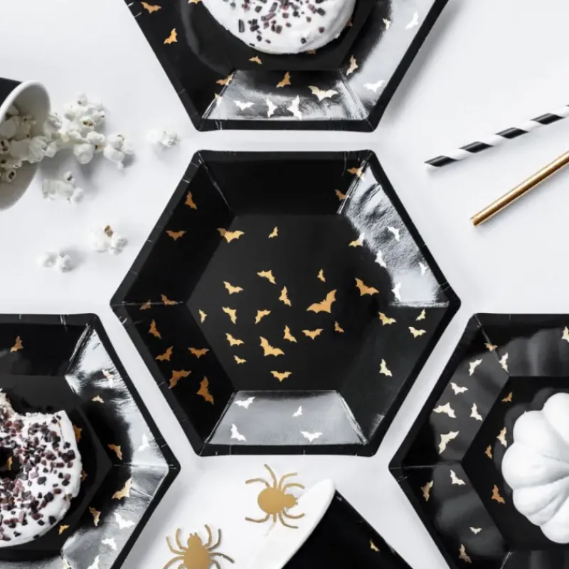 Vaisselle*FUNCAKES Assiettes en Carton Trick Or Treat Halloween PartyDeco (x6)