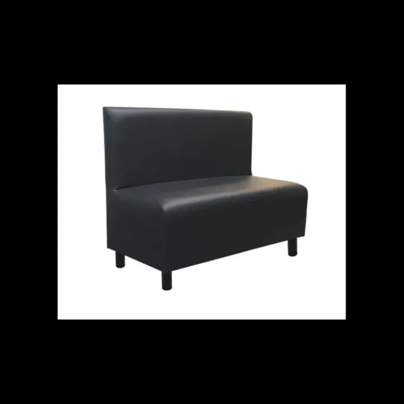 Mobilier Restaurant*2IMAHL Banquette en Simili Cuir Noir Lisbonne