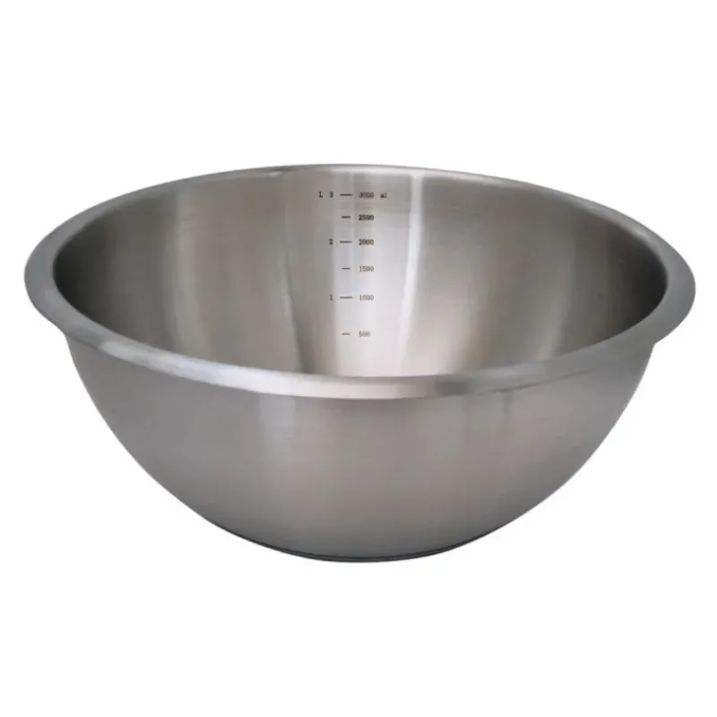Culs De Poule*DE BUYER Bassine Demi-Sphérique Inox et Fond Silicone Ø 24 cm