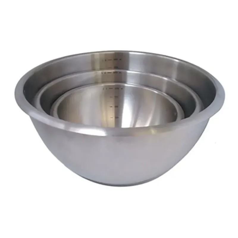Culs De Poule*DE BUYER Bassine Demi-Sphérique Inox et Fond Silicone Ø 24 cm