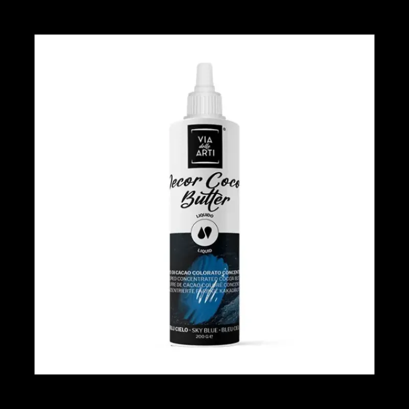 Colorants Alimentaires*CUISINEADDICT Beurre de Cacao Coloré Bleu 200 g Via delle Arti