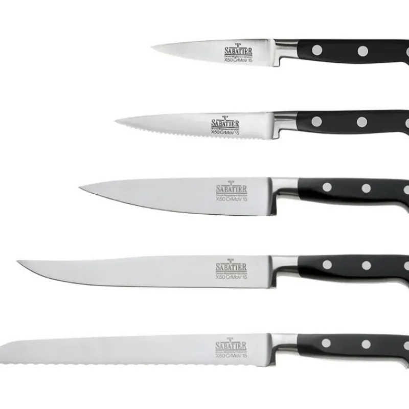 Rangement Couteaux|Couteau À Pain*RICHARDSON Bloc à Couteaux + 5 Couteaux V Sabatier