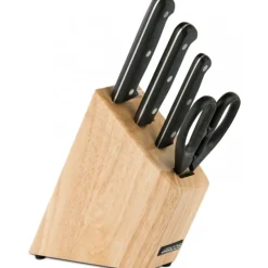 Rangement Couteaux|Couteau De Chef*ARCOS Bloc à Couteaux 4 pièces (3 Couteaux + Ciseaux) UNIVERSAL Noir