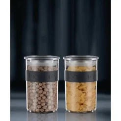 Conservation*BODUM Bocal Plastique 600 ml avec Couvercle (x2) PRESSO