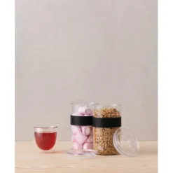 Conservation*BODUM Bocal Plastique 600 ml avec Couvercle (x2) PRESSO