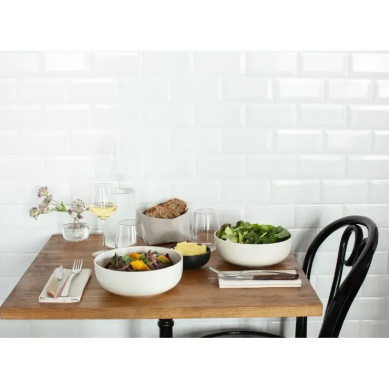 Servir, Présenter|Vaisselle*REVOL Bol à Salade en Porcelaine Noir 1,5 L Adélie