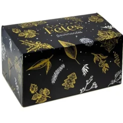 Emballage Alimentaire*CUISINEADDICT Boîte à Bûche 35x11cm Noël Féerique (x25)