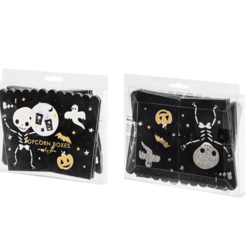 Emballage Alimentaire*PARTYDECO Boîte à Pop-Corn en Papier Halloween PartyDéco (x6)