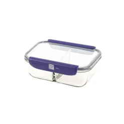 Conservation*MASTRAD Boîte de Conservation Connectée avec Compartiments 1,45 L Bleu Stor'eat