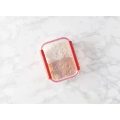 Conservation*MASTRAD Boîte de Conservation Connectée avec Compartiments 1 L Rouge Stor'eat