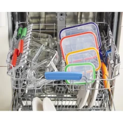 Conservation*MASTRAD Boîte de Conservation Connectée avec Compartiments 1 L Rouge Stor'eat