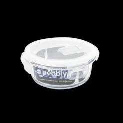 Plat De Cuisson|Conservation*PEBBLY Boîte de Conservation en Verre Rond 400 ml