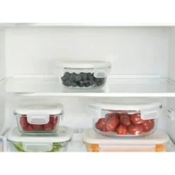 Plat De Cuisson|Conservation*PEBBLY Boîte de Conservation en Verre Rond 400 ml