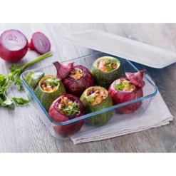 Conservation*PYREX Boîte de Conservation en Verre Rectangulaire 19 x 14 cm 0,8 L Cook & Store