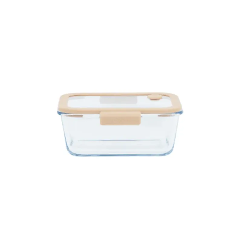 Conservation*PEBBLY Boîte de Conservation en Verre Sous-Vide 460 ml