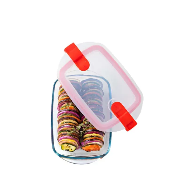 Conservation*PYREX Boîte de Conservation en Verre Rectangulaire 23 x 15 cm 1,1 L Cook & Heat