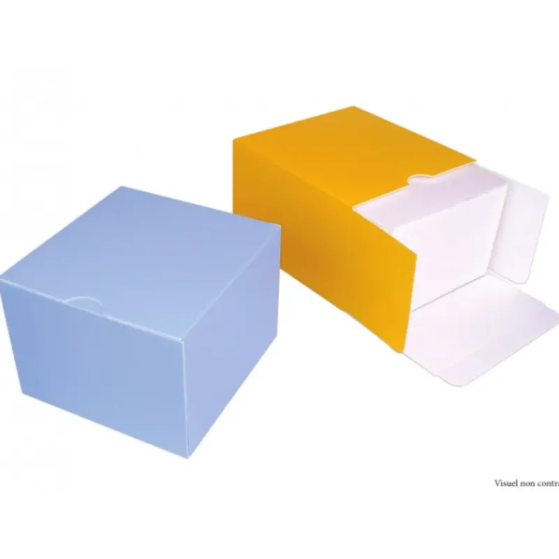 Emballage Alimentaire*MALLARD FERRIERE Boîte Isotherme Carré 20 cm Jaune (x25)