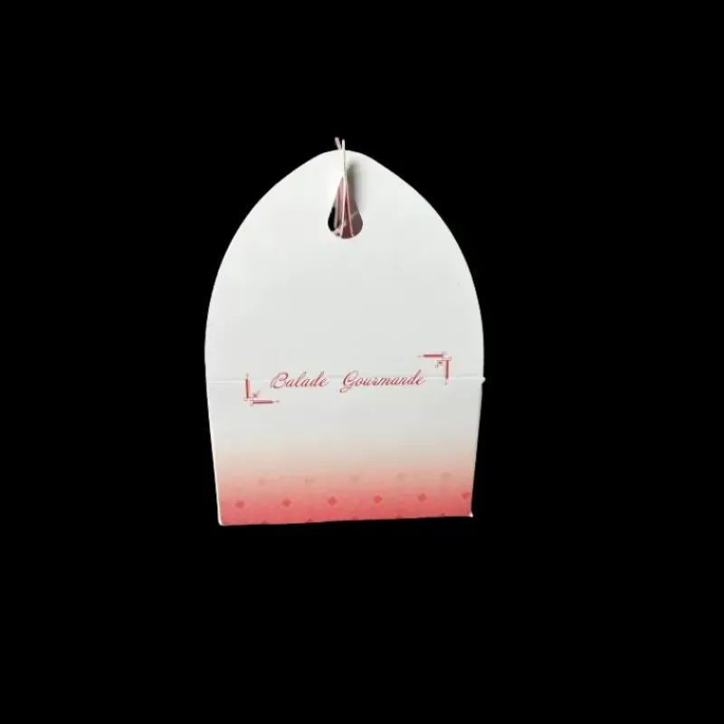 Emballage Alimentaire*CUISINEADDICT Boîte pâtissière avec poignées Balade Gourmande 17 x 10 cm x H 6 cm (x50)