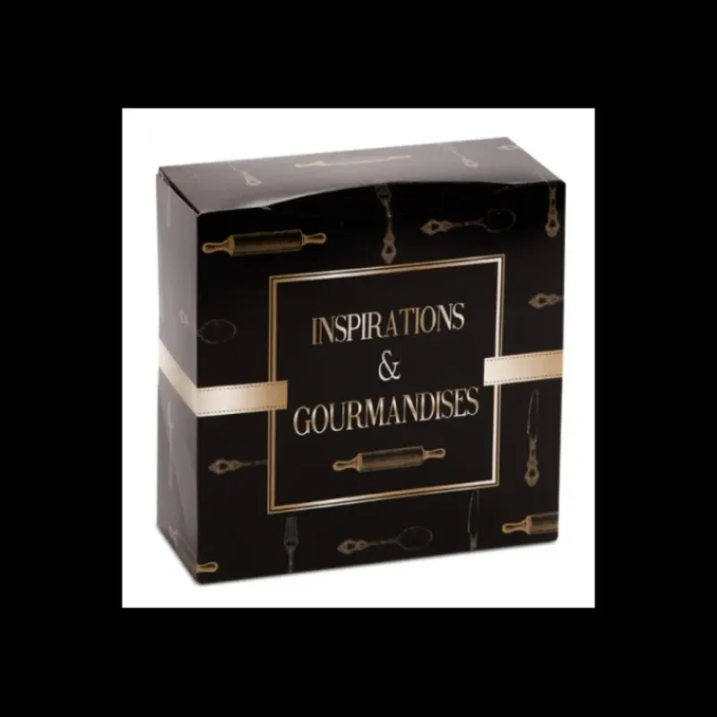 Emballage Alimentaire*CUISINEADDICT Boîte pâtissière Inspirations et Gourmandises - 32 x H 8 cm - (x50)
