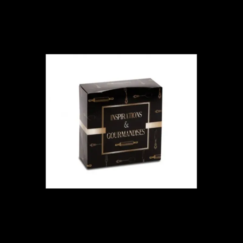 Emballage Alimentaire*CUISINEADDICT Boîte pâtissière Inspirations et Gourmandises - 18 x H 8 cm - (x50)