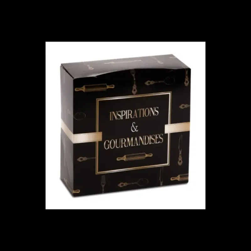 Emballage Alimentaire*CUISINEADDICT Boîte pâtissière Inspirations et Gourmandises - 28 x H 8 cm - (x50)