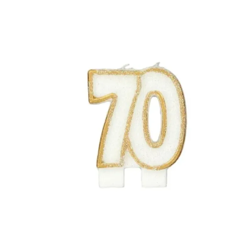 Décoration Gâteau*GATODECO Bougie Anniversaire 70 ans Gatodéco