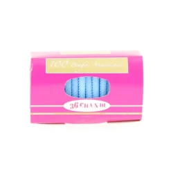 Décoration Gâteau*CUISINEADDICT Bougie anniversaire torsadée Bleue (x100)