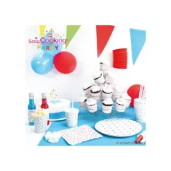 Décoration Gâteau*SCRAPCOOKING Bougie Chiffre 0 Blanche à Etoiles Multicolores