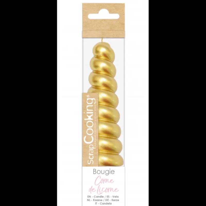 Décoration Gâteau*SCRAPCOOKING Bougie Corne de Licorne XXL