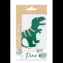 Décoration Gâteau*SCRAPCOOKING Bougie Dinosaure XXL