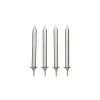 Décoration Gâteau*GATODECO Bougies Argentées (x12) avec bobèches Gatodéco