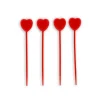 Décoration Gâteau*GATODECO Bougies Coeurs Rouges sur Piques (x4) Gatodéco