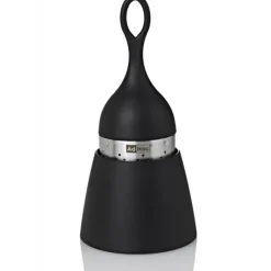 Vaisselle*ADHOC Boule à Thé avec Support Noir Ø 4 cm x H 12,5 cm