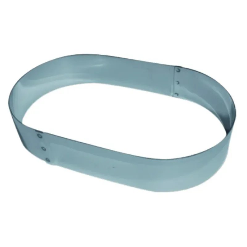 Cercle À Patisserie*MALLARD FERRIERE Cadre à Mousse Oblong Inox 18 cm x H 4,5 cm Mallard