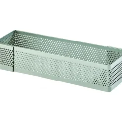 Cercle À Patisserie*MALLARD FERRIERE Cadre à Tarte Rectangle Inox Perforé 20x7 cm H.2 cm