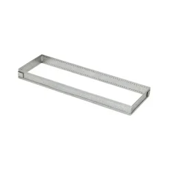 Cercle À Patisserie*MALLARD FERRIERE Cadre à Tarte Rectangle Inox Perforé 20x7 cm H.2 cm