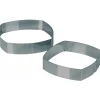 Cercle À Patisserie*MALLARD FERRIERE Cadre Pâtisserie Carré Bombé Inox 16 cm x H 4.5 cm Mallard Ferrière