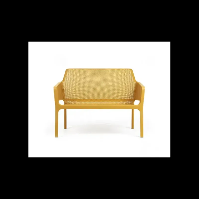 Mobilier Lounge|Salon De Jardin Professionnel*NARDI Canapé en Résine Moutarde Net Bench