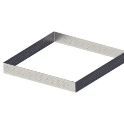 Cercle À Patisserie*DE BUYER Carré perforé L. 20 cm de L'école Valrhona par