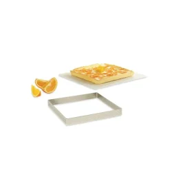 Cercle À Patisserie*DE BUYER Carré perforé L. 20 cm de L'école Valrhona par