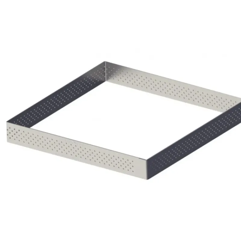 Cercle À Patisserie*DE BUYER Carré perforé L. 15 cm de L'école Valrhona par