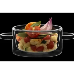Servir, Présenter*LUIGI BORMIOLI Casserole en Verre Double Paroi 27 cl (x2) THERMIC GLASS