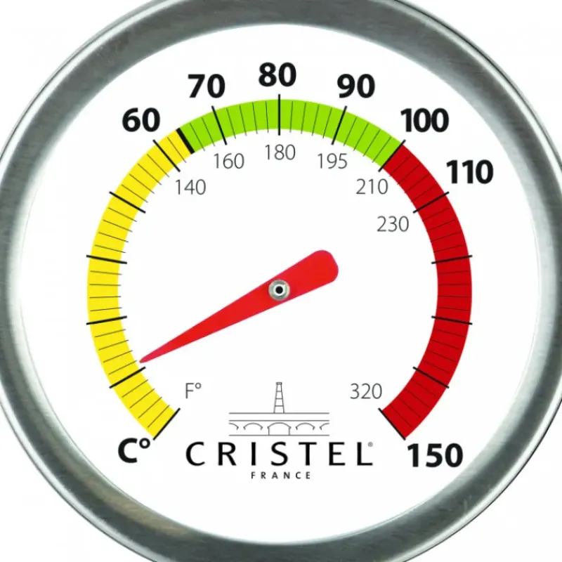 Cuiseur Vapeur|Casseroles*CRISTEL Casserole et Cuit Vapeur Inox Ø 24 cm Anses Mutine Blanc Biome