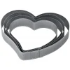Cercle À Patisserie*PAVONI Cercle à Entremets Coeur Inox Micro-perforé 22,5 x 21 cm x H 3,5 cm