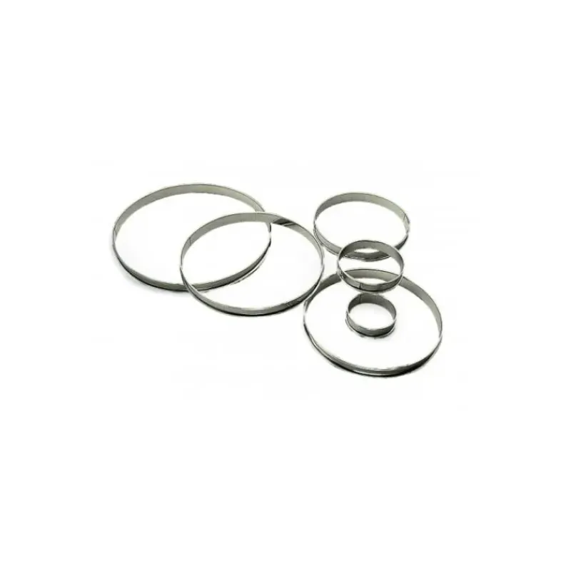 Cercle À Patisserie*GOBEL Cercle à Tarte Inox Ø14 cm H.2 cm Bords Roulés