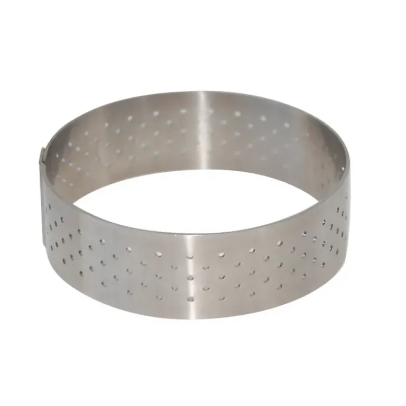 Cercle À Patisserie*DE BUYER Cercle perforé Ø 10.5 cm de L'école Valrhona par