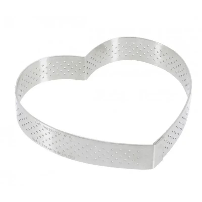 Cercle À Patisserie*DE BUYER Cercle perforé forme coeur ø 12 cm de L'école Valrhona par